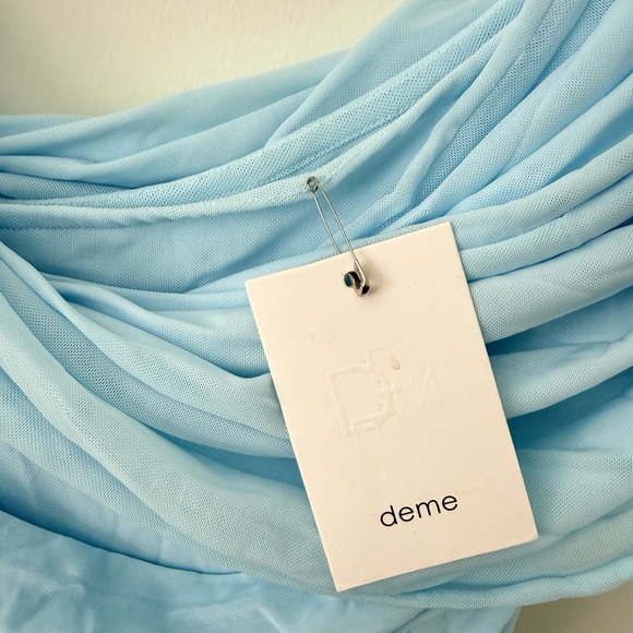 NWT Deme by Gabriella Alba Maxi Long Dress in Ice Blue Size XS - Picture 5 of 6